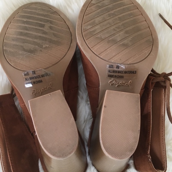 Qupid Lace Up Sandals - Picture 5 of 5